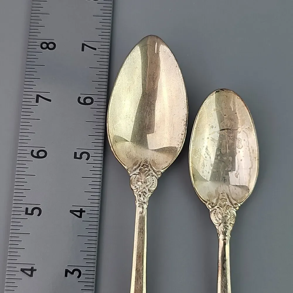 Vintage Baroque by Godinger Flatware Lot of 16 Spoons Silverplate for Craft